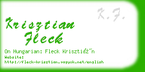 krisztian fleck business card